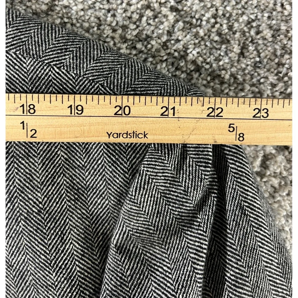 Vintage Bill Blass 100% Cashmere Gray Herringbone Sport Coat Blazer 50R